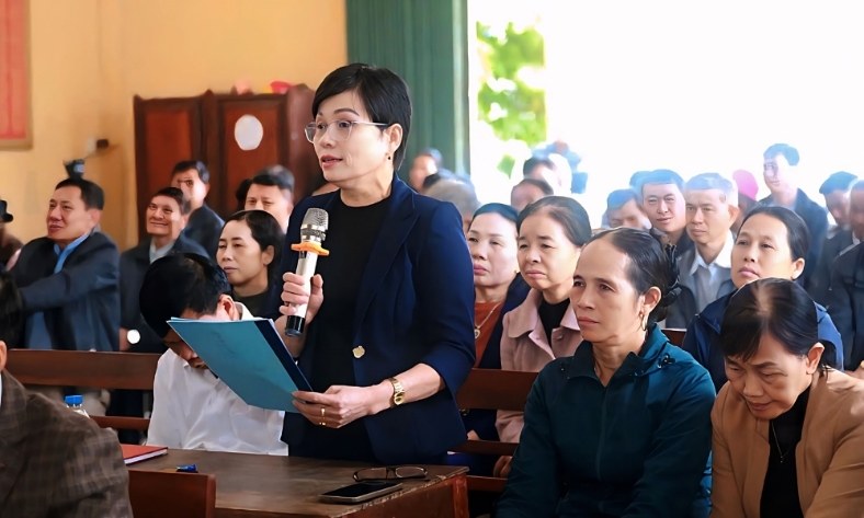  Đoàn Đại biểu Quốc hội tỉnh Bắc Ninh tiếp xúc cử tri tại xã Tân Yên